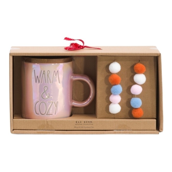 Rae Dunn Artisan x Magenta Collection Warm and Cozy Mug And Garland Gift Set - Picture 2 of 14